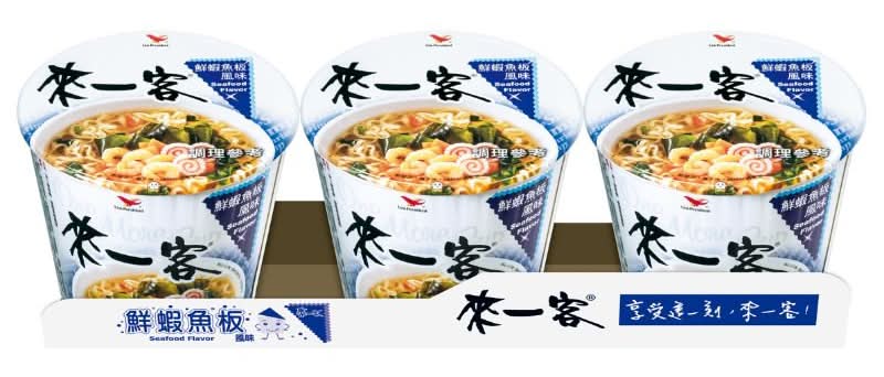 來一客-鮮蝦魚板-63g <63g克 x 1 x 3Cup杯>