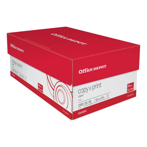 Office Depot Brand Multi-Use Print & Copy Paper Ledger Size (500 ct