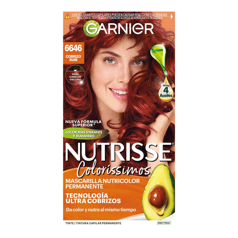 Nutrisse · Tinte cobrizo rubi 6646 (300 g)