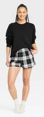 Colsie Women's Fleece Sweatshirt, S, Black