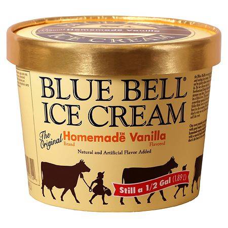 Blue Bell Ice Cream Homemade Vanilla - 64.0 oz