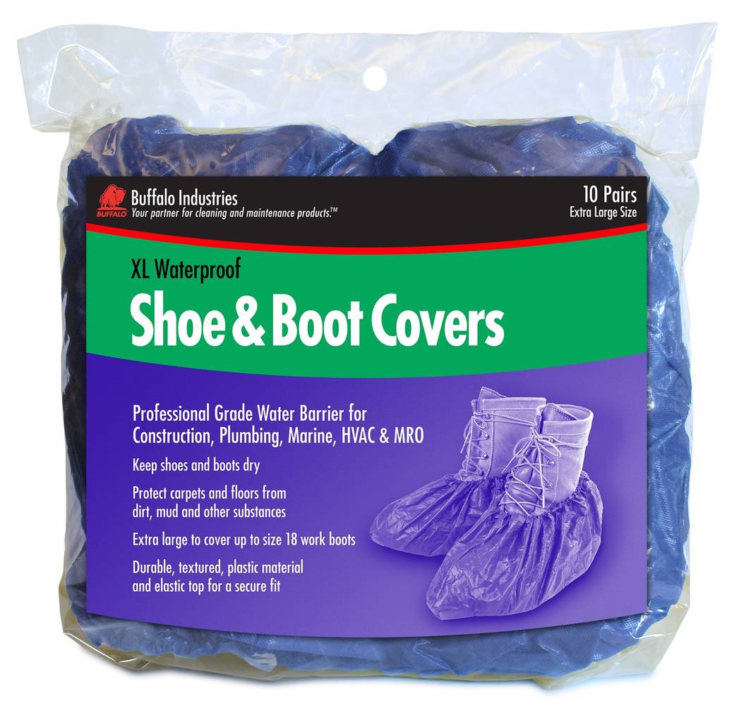 Buffalo Industries 10-Pack Polypropylene Shoe Covers Size: X-large | 68403PDQ