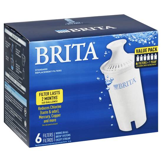 Brita Standard Replacement Filters Value pack (6 ct)