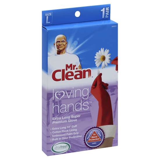 Mr. Clean Extra Long Size L Super Premium Gloves (1 pair)