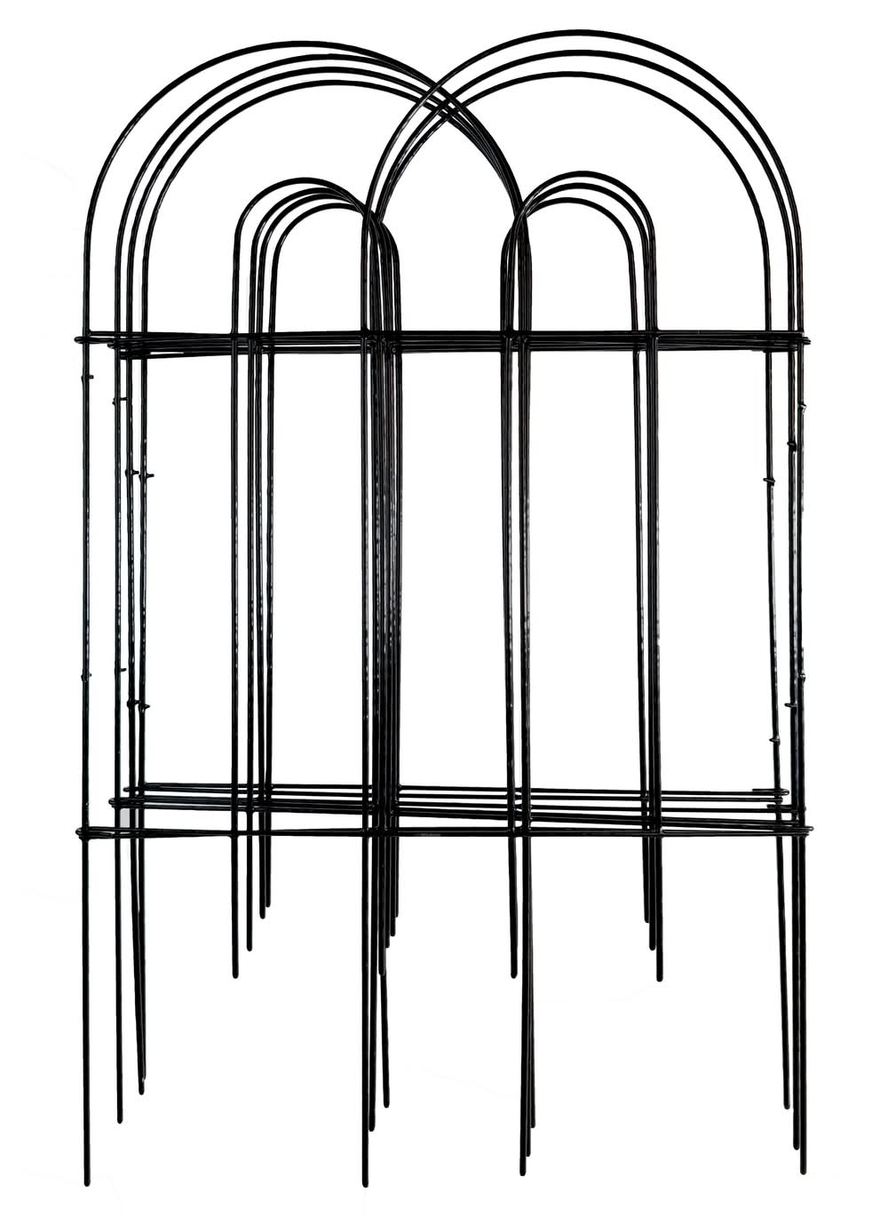 GARDEN CRAFT 0.2-in x 17.72-in x 28-in Black Metal Steel Border fencing