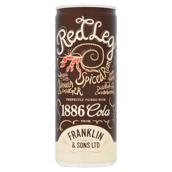 Red Leg Spiced Rum & Franklin 1886 Cola (250ml)