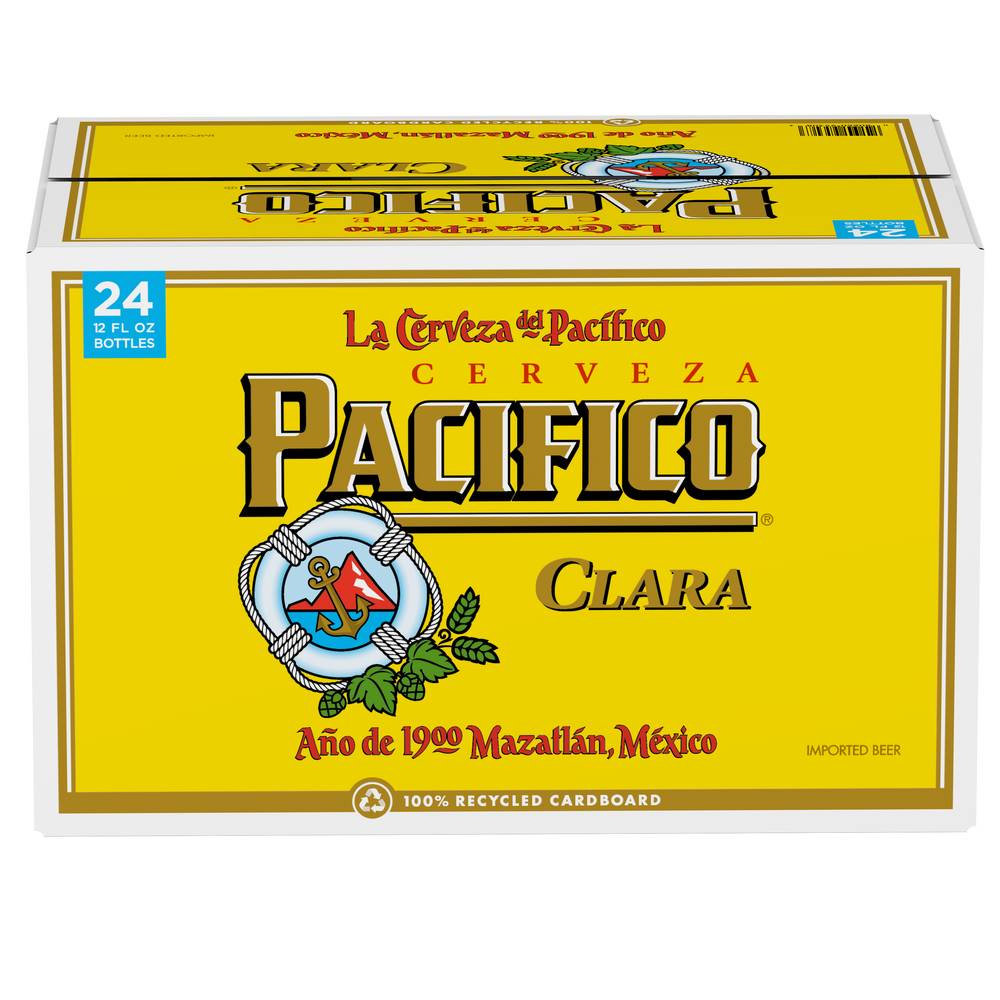 Pacifico Clara Mexican Beer (24 pack, 12 fl oz)
