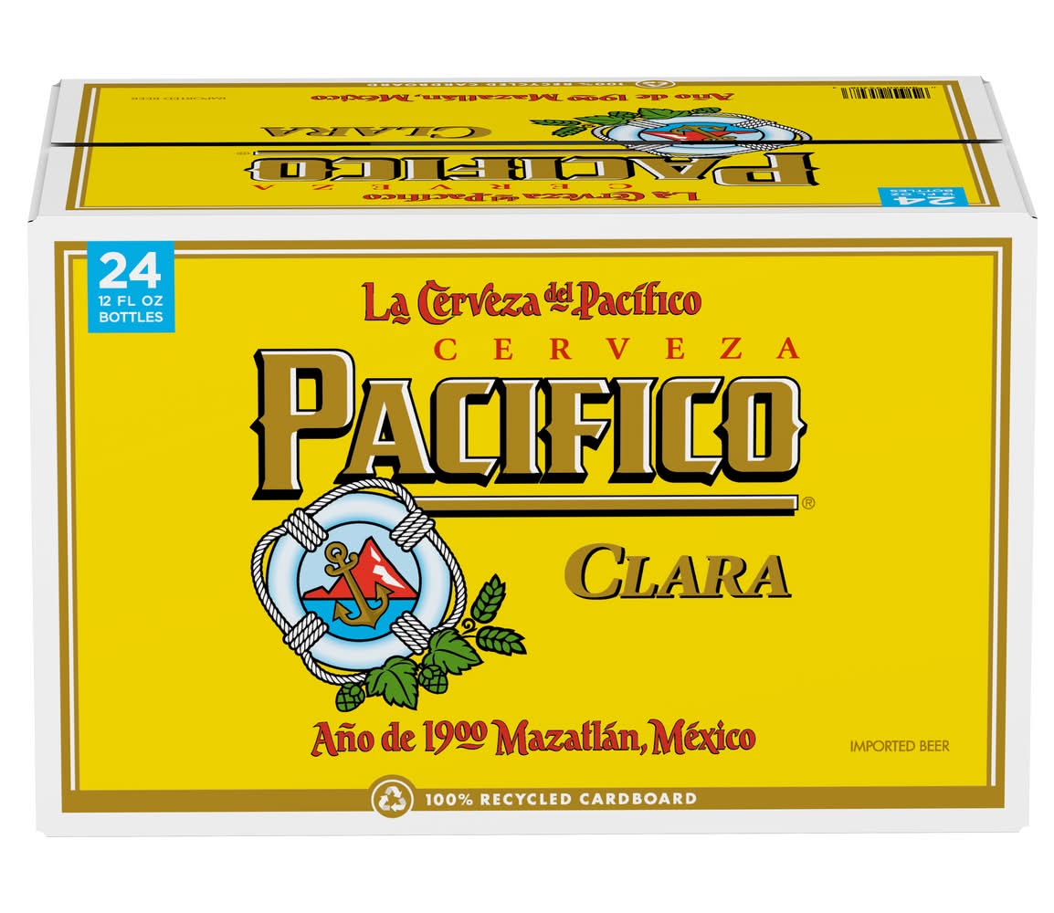 Pacifico Cerveza Clara Mexican Lager Beer (24 x 12 fl oz)