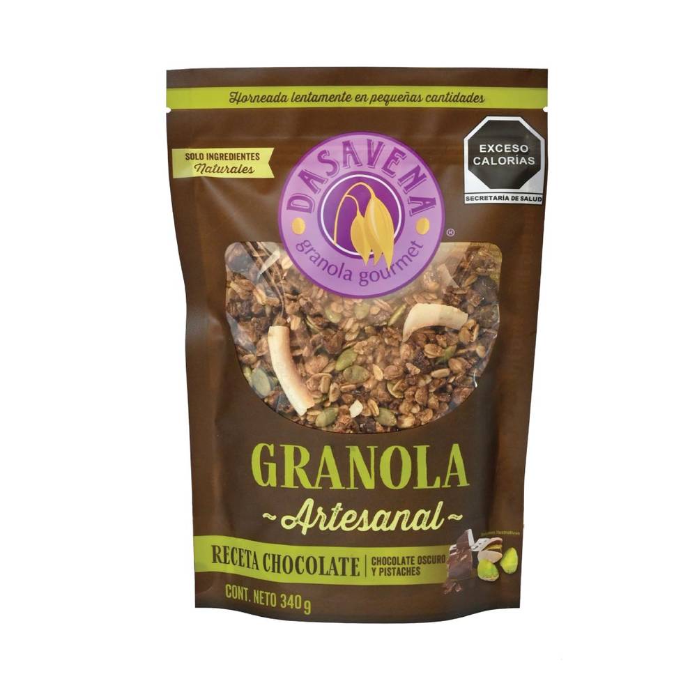 Dasavena granola gourmet receta chocolate (340 g)