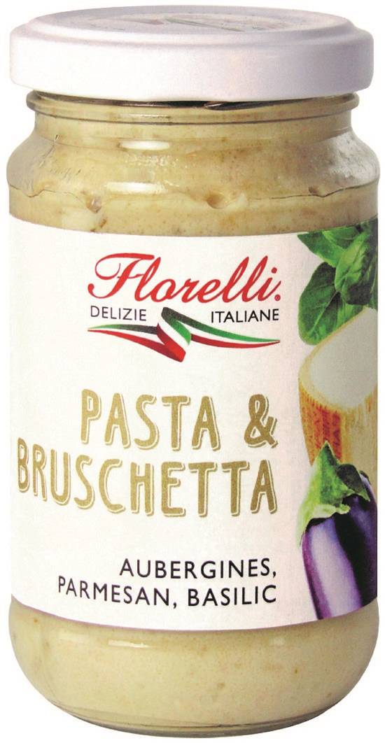 Florelli - Tartinable pasta and bruschette aubergines parmesan basilic