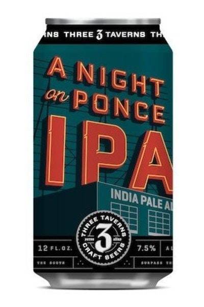 Three Taverns a Night on Ponce Ipa (16oz can)