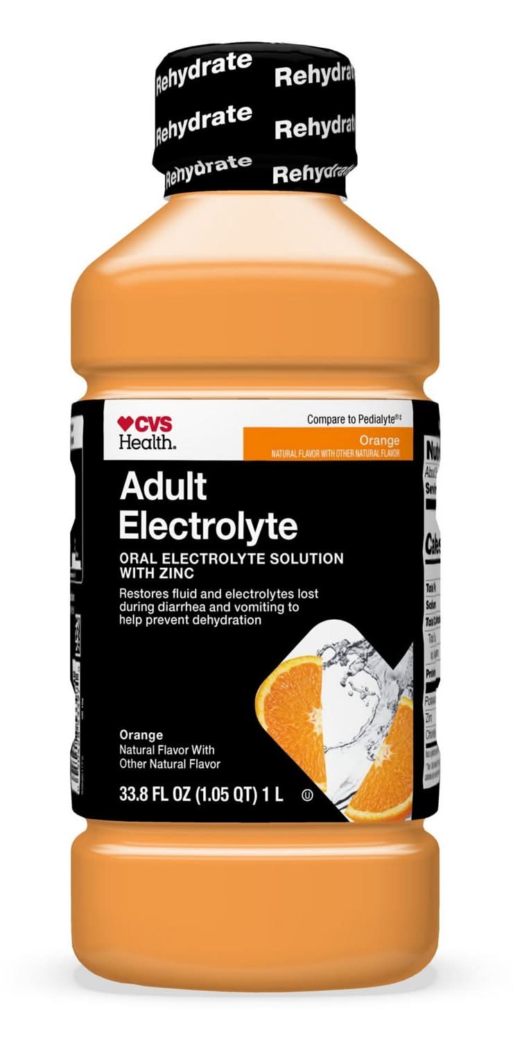 CVS Health Adult Electrolyte Solution, Orange (33.8 fl oz)