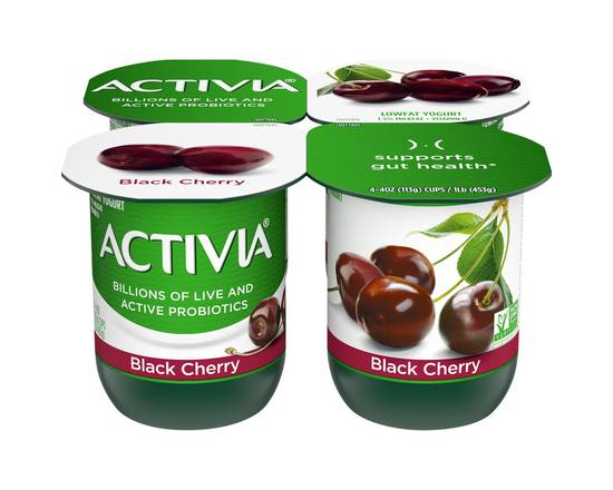 Activia · Black Cherry Probiotic Yogurt (4 x 4 oz)