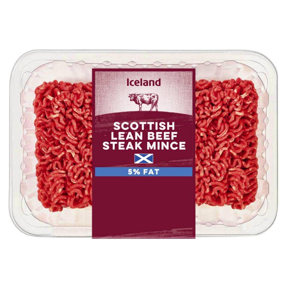 Iceland Scottish Lean Beef Steak Mince 5% Fat