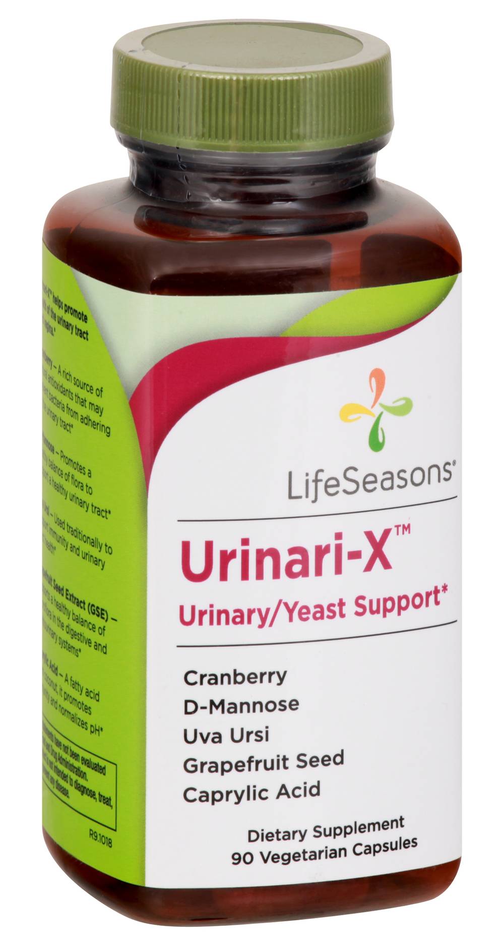LifeSeasons Urinari-X Yeast Support Vegetarian Capsules (2.9 oz, 90 ct)