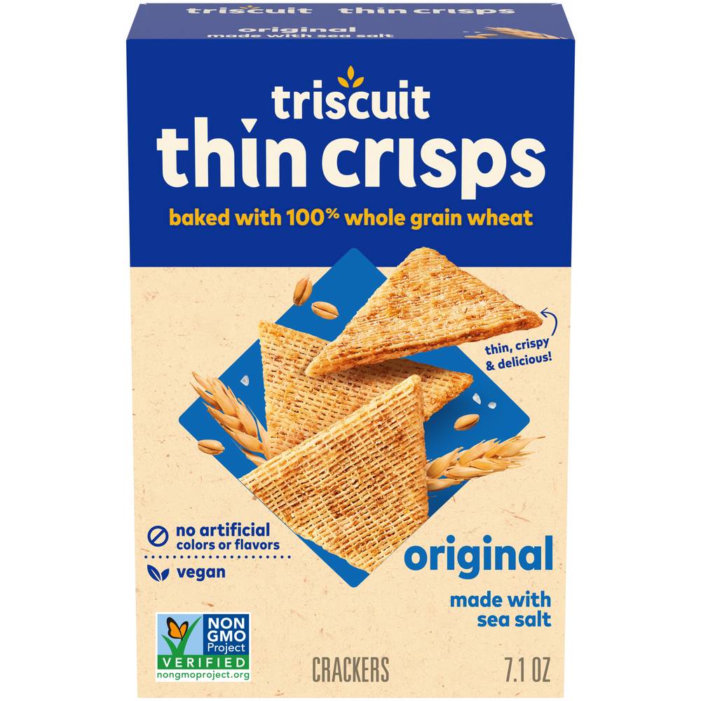 Triscuit Original Thin Crisps With Sea Salt Crackers (7.1 oz)