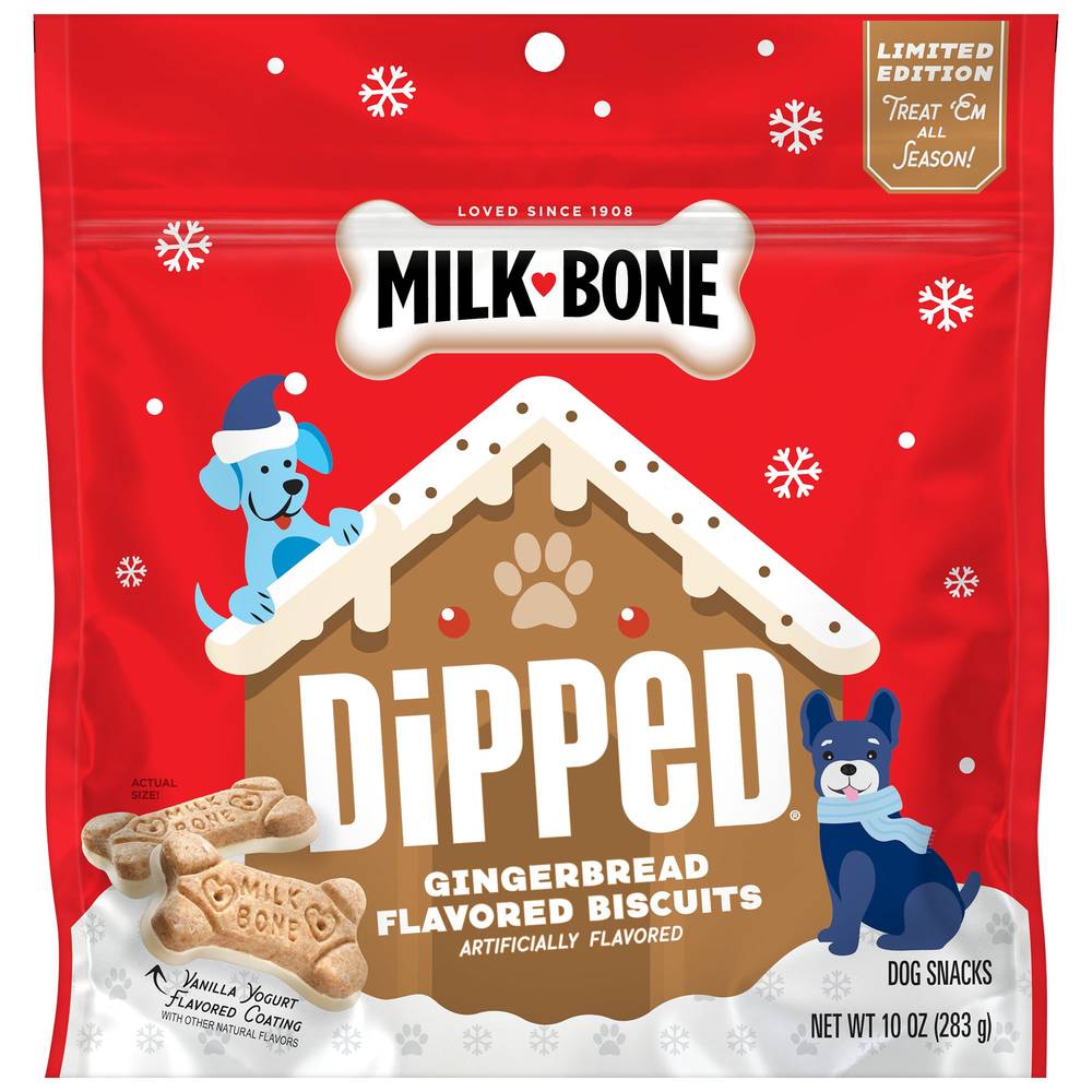 Dipped Dog Biscuits, Gingerbread (10 oz)