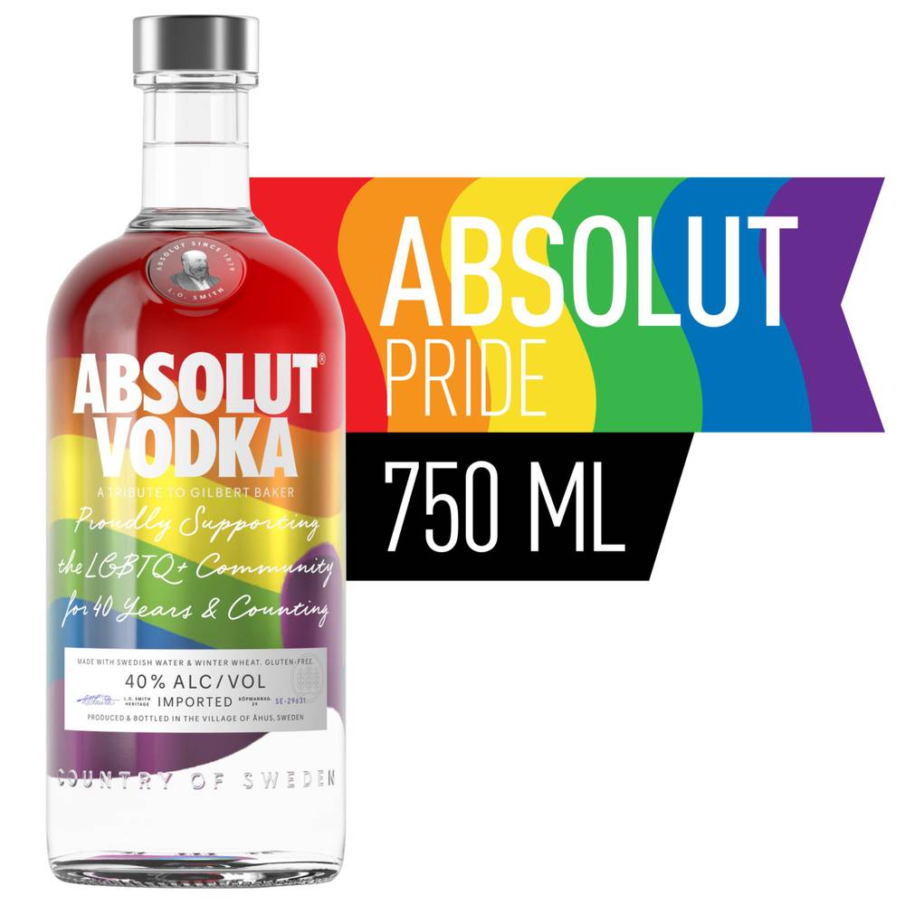 Absolut Original Pride Edition Vodka (750 ml)