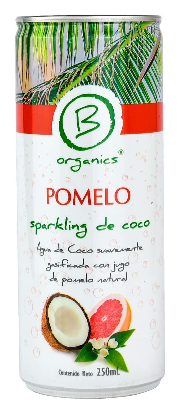 BORGANICS · Agua de coco sparkling - Pomelo (250 ml)