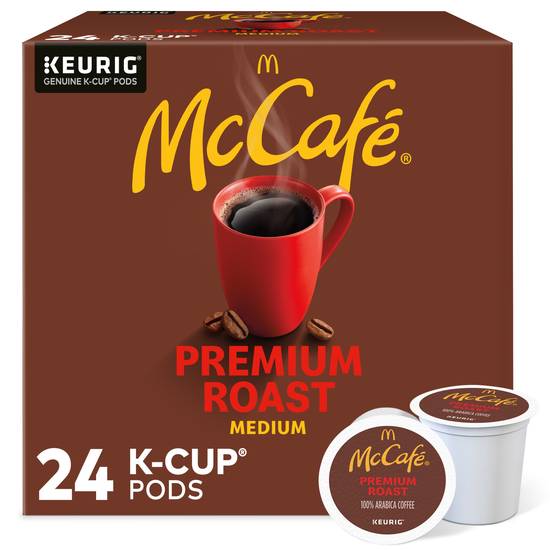 McCafe Premium Roast 100% Arabica Medium Roast Coffee K-Cup Pods, 24 CT