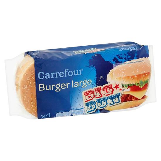 Carrefour 4 Big Bun Burger Large 330 g