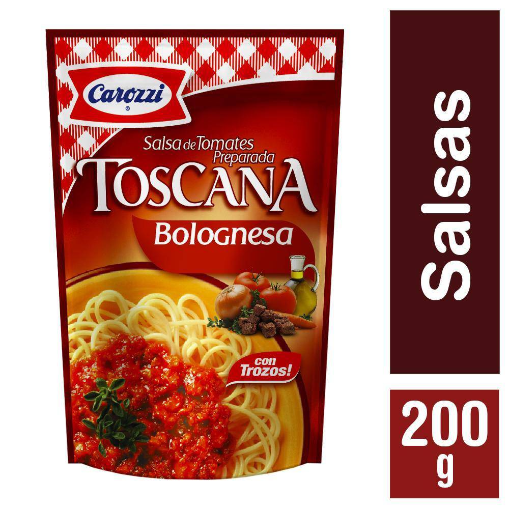 Carozzi salsa de tomate toscana bolognesa (doypack 200 g)