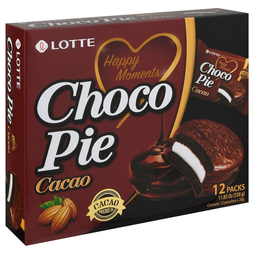 Lotte Choco Pie Cacao (12 x 0.99 oz)