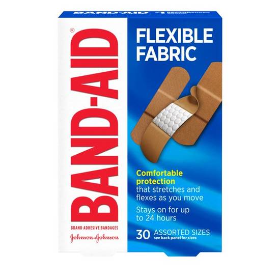 Band Aid Flexible Fabric Bandages Assorted