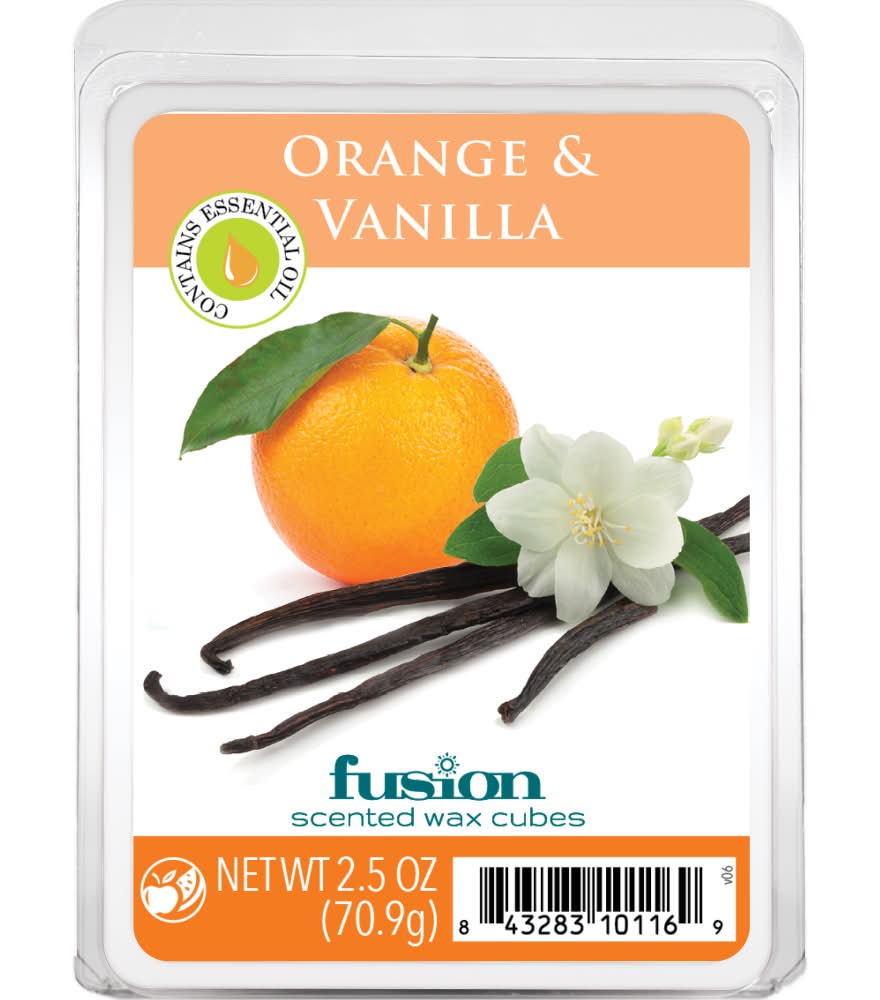 Fusion Orange & Vanilla Scented Wax Cubes (2.5 oz)