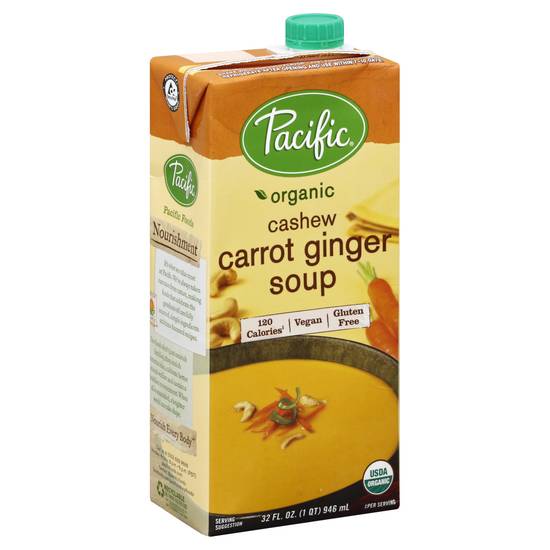 Pacific Organic Cashew Carrot Ginger Soup (32 oz)