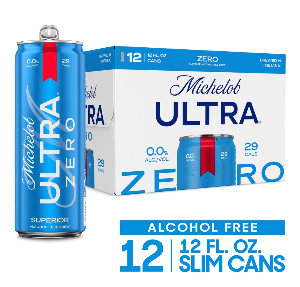 Michelob Ultra Zero Superior Alcohol Free Beer (12 x 12 fl oz)