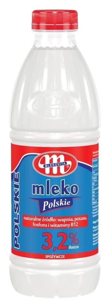 Mlekovita Mleko Polskie 3,2% tłuszczu 1L