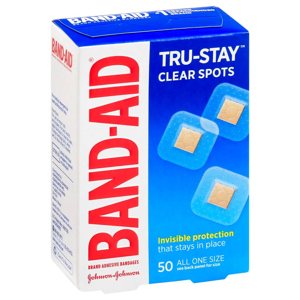 Band-Aid Tru-Stay Clear Spots All One Size Adhesive Bandages (0.8 oz)