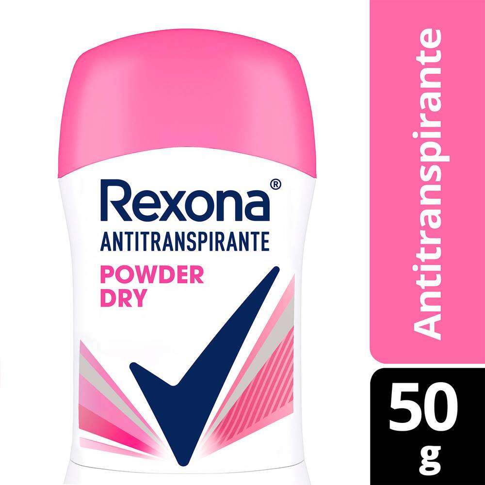 Rexona desodorante en barra powder dry (50 g)