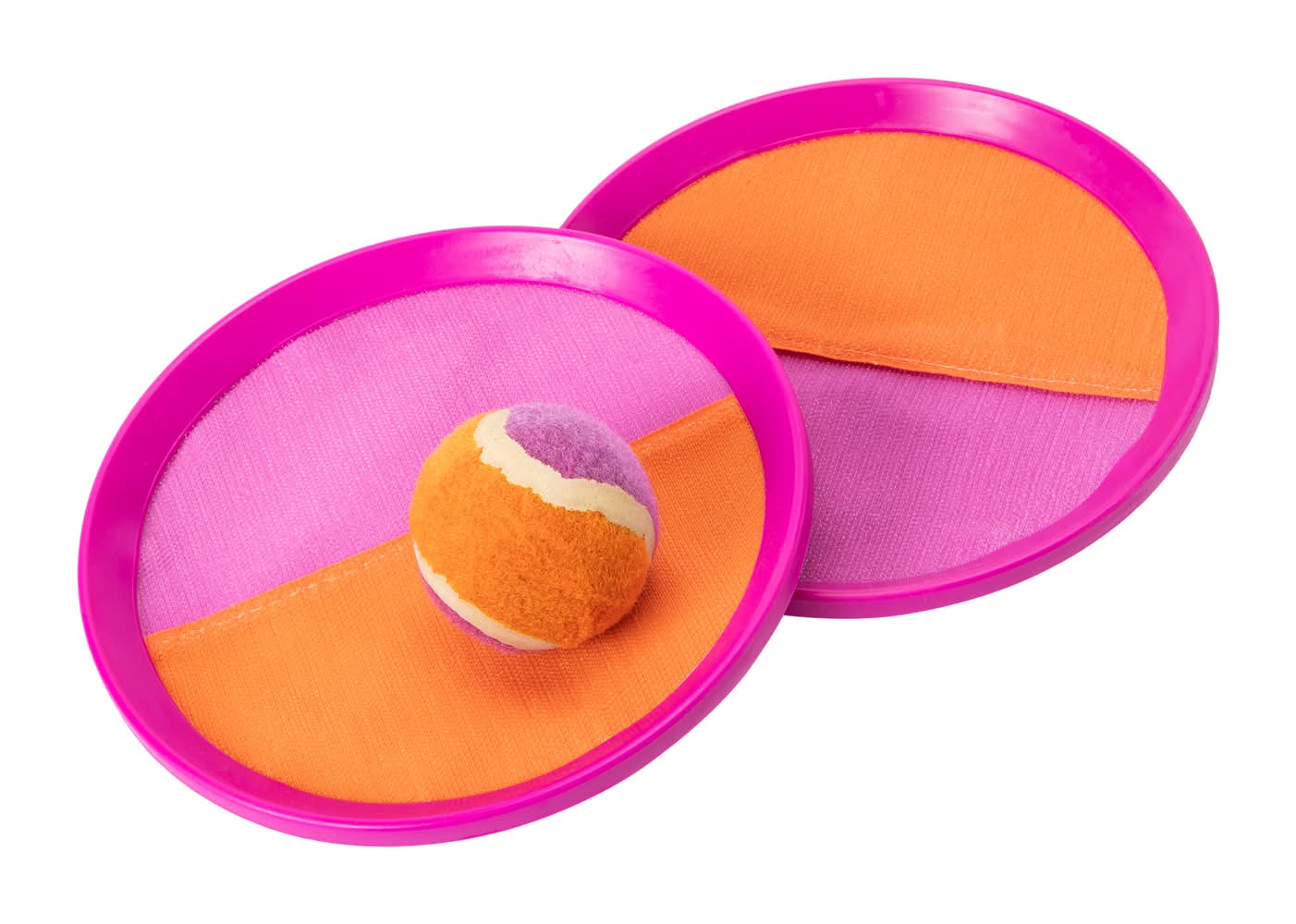 Fun In The Sun Toss N' Stick Ball Set Purple/Orange