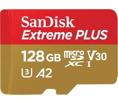 SanDisk Extreme Plus 128gb Microsd
