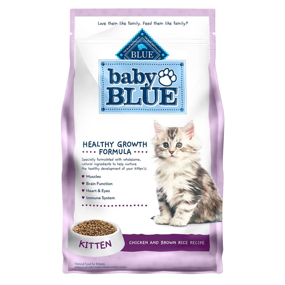 Blue Buffalo Chicken and Brown Rice Recipe Kitten Dry Food (2 lbs)