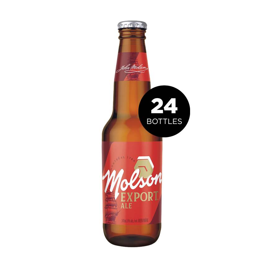 Molson Export  (24 Bottles, 341ml)