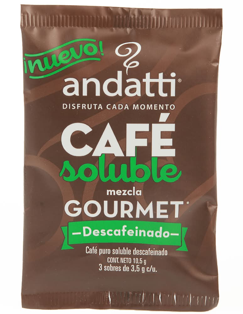 Andatti · Café soluble descafeinado (10,5 g)