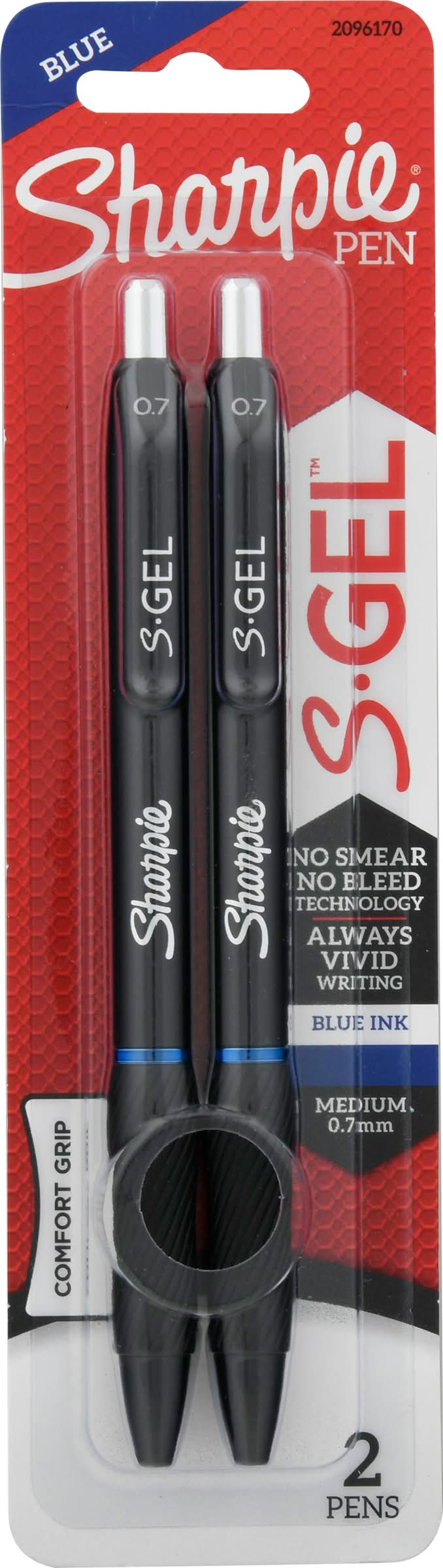 Sharpie 0.7 Mm Blue S-Gel Medium Pens (1.6 oz)