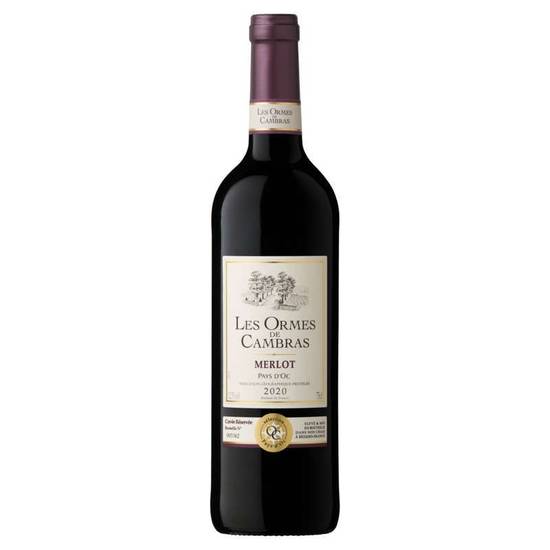 Les Ormes de Cambras Vin rouge Pays d'Oc Cabernet Sauvignon 75cl