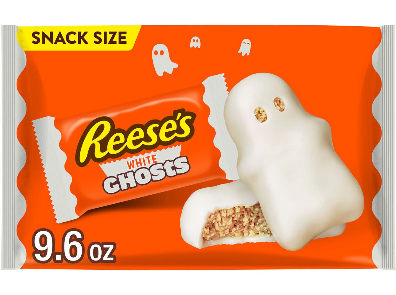 Reese's White Ghosts Snack Candy, Peanut Butter-Enrobed In White Creme (9.6 oz)