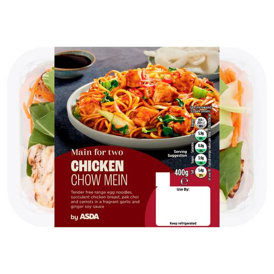ASDA Chicken Chow Mein Ready Meal 400G