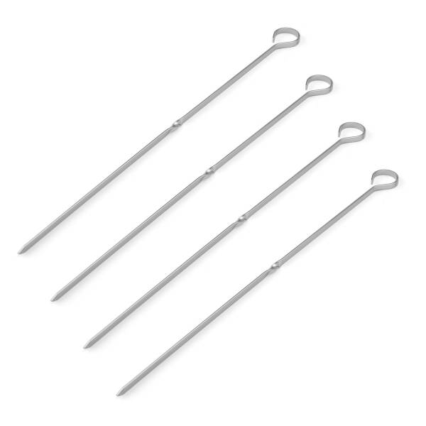 Grand Gourmet Stainless Steel Skewers, 12 in (4 ct)