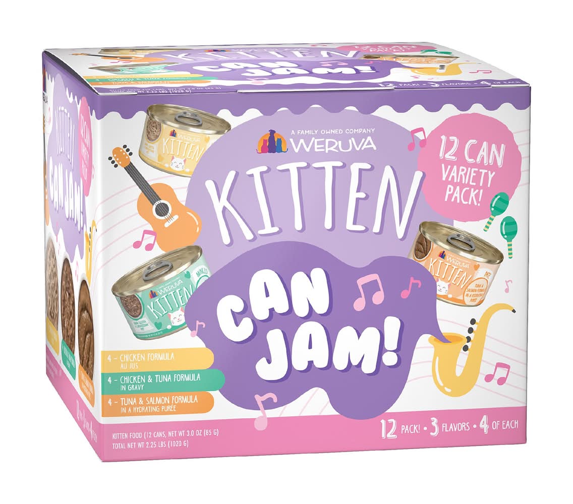 Weruva Kitten Can Jam! Wet Cat Food - Variety Pack, 12ct (Size: 3 Oz)
