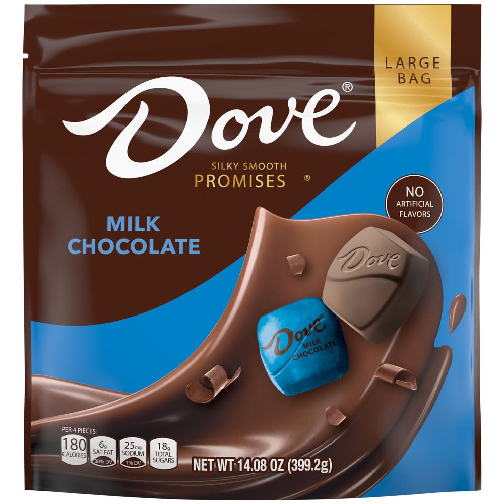 Dove Chocolate Promises Silky Smooth Milk-Chocolate Stand Up Pouch (14.08 oz)