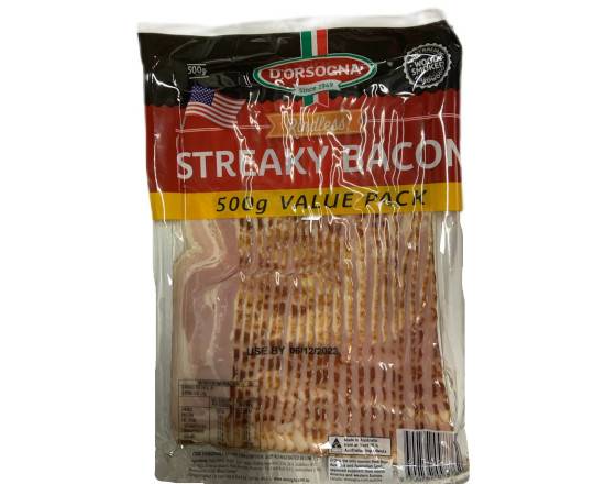 D'orsogna Rindless Steaky Bacon 500Gm