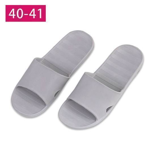 情侶防滑家居拖鞋(灰-40~41)#91033#4715982116972