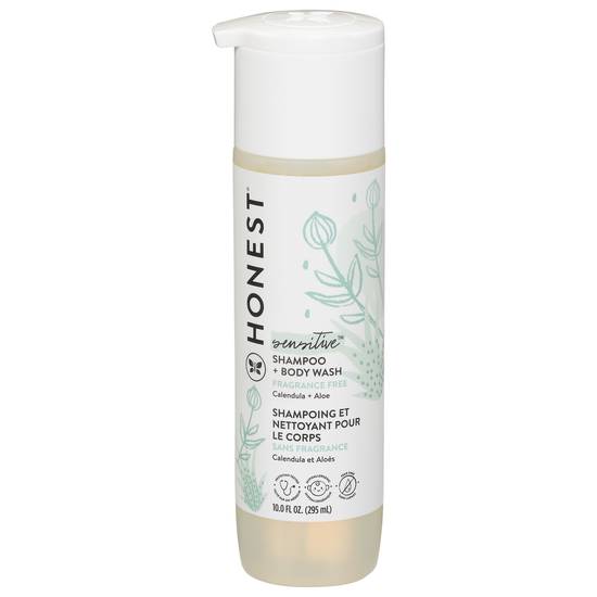 Honest Fragrance Free Sensitive Shampoo + Body Wash