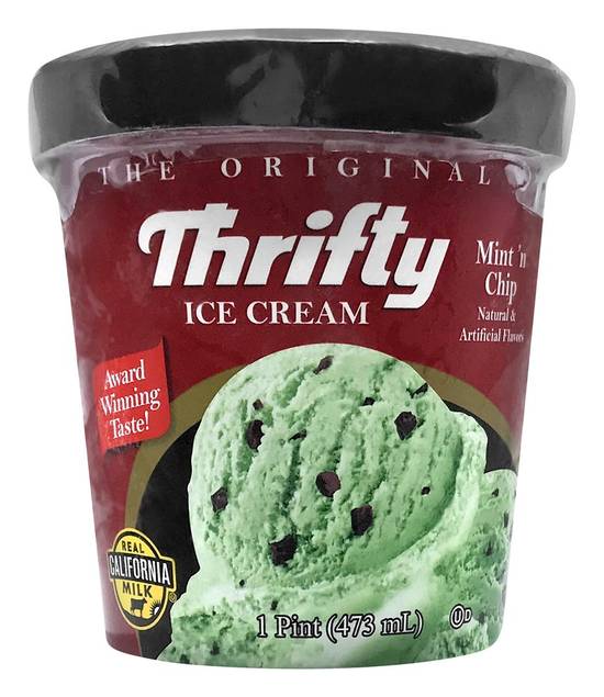 Thrifty Mint 'N Chip Ice Cream (473 ml)